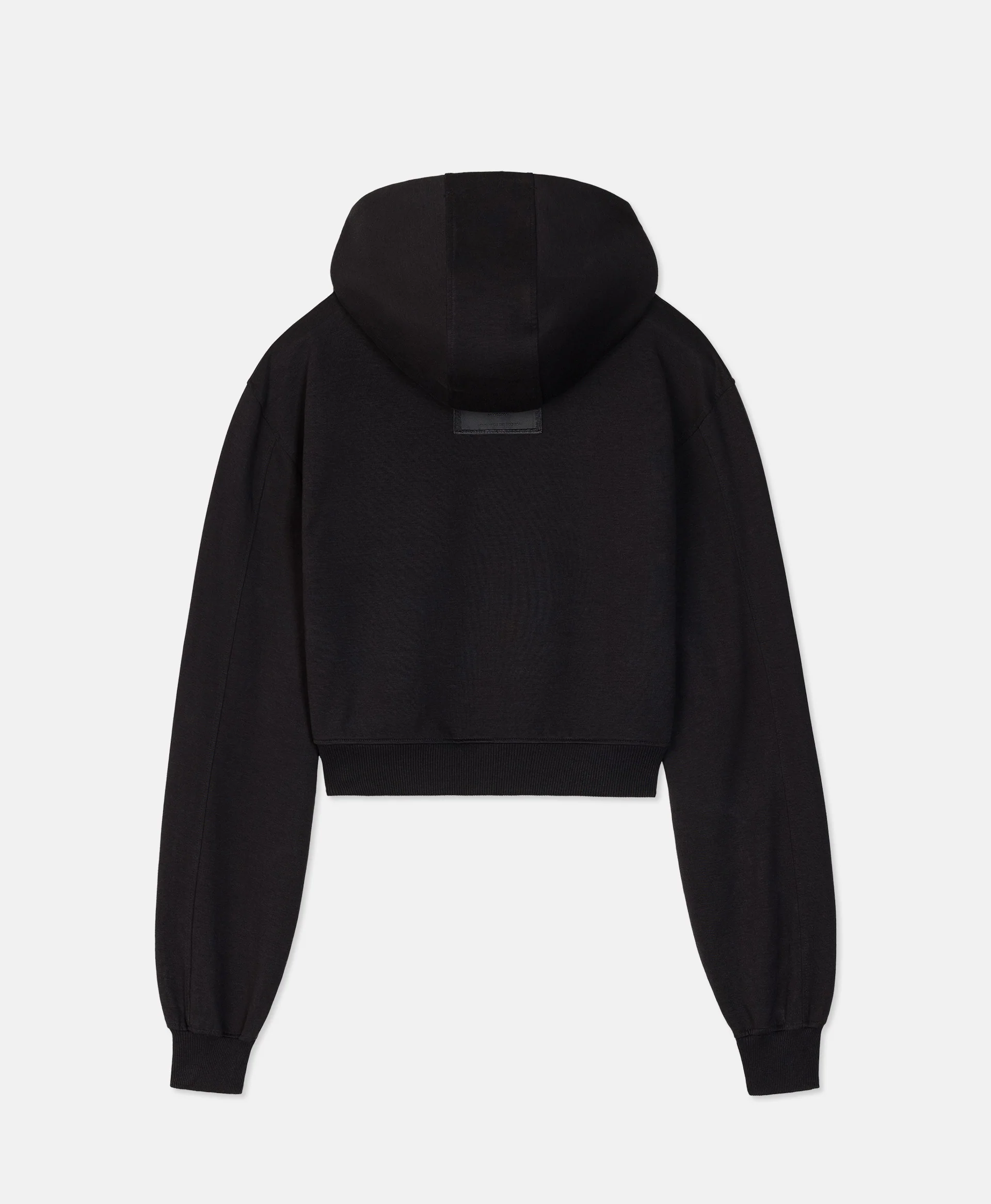 WOMAN CROP HOODIE BLACK - Image 4